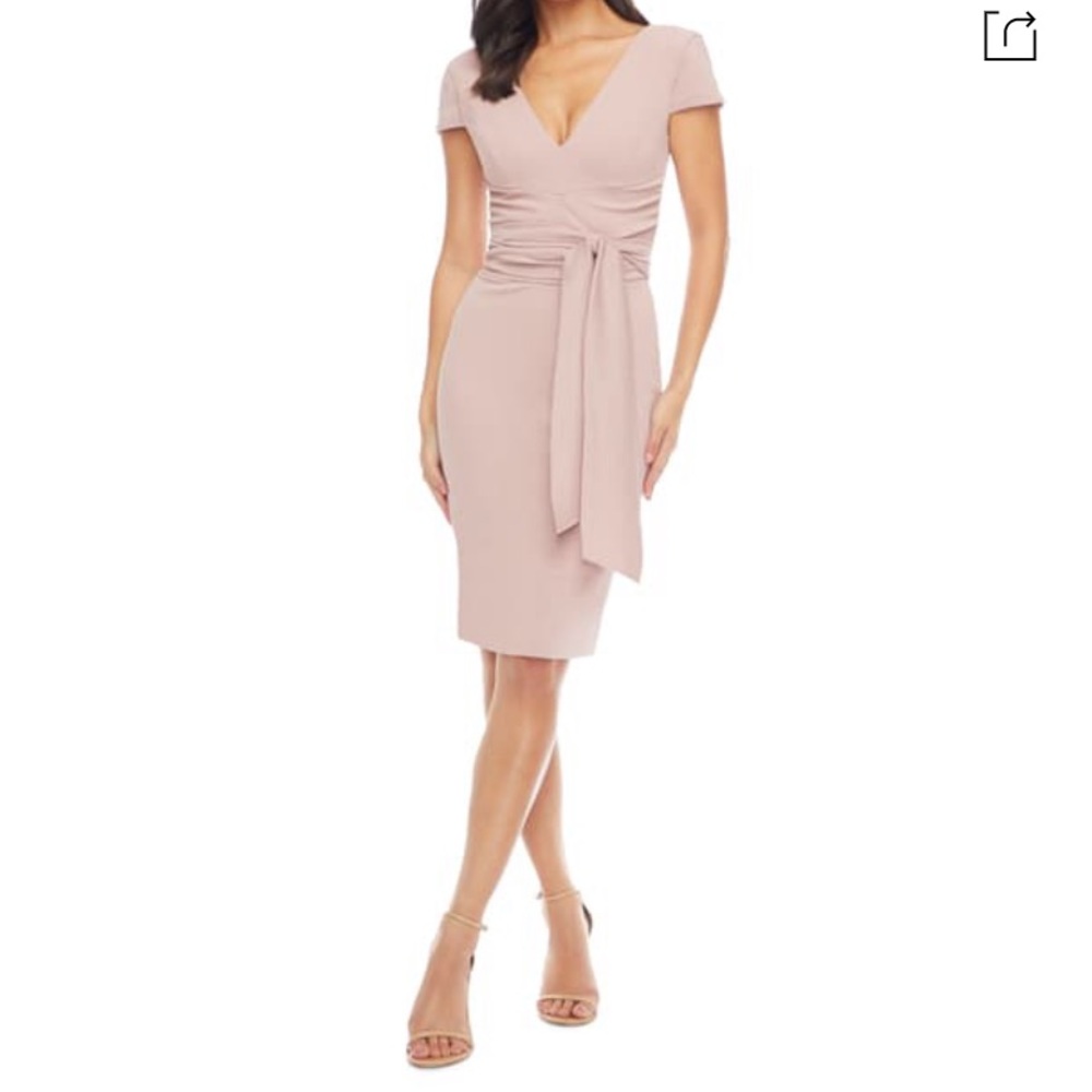 Dress the Population “Dayna Wrap Cocktail Dress”